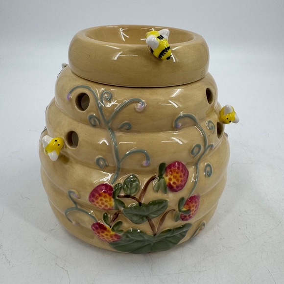 PartyLite Beehive Ceramic Tart Warmer Wax Melter Home Decor - Picture 1 of 9
